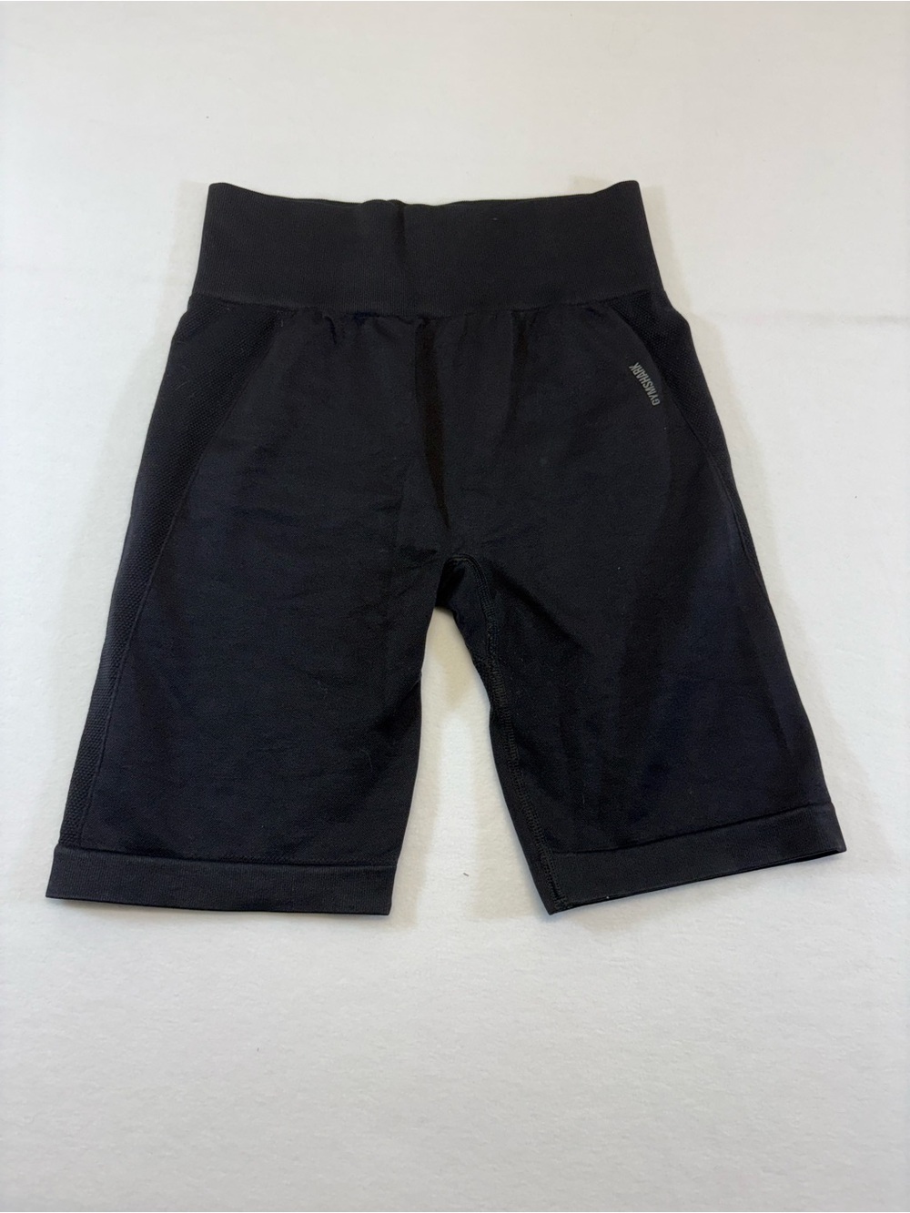 Gymshark Black High-Waist Athletic Bike Shorts
